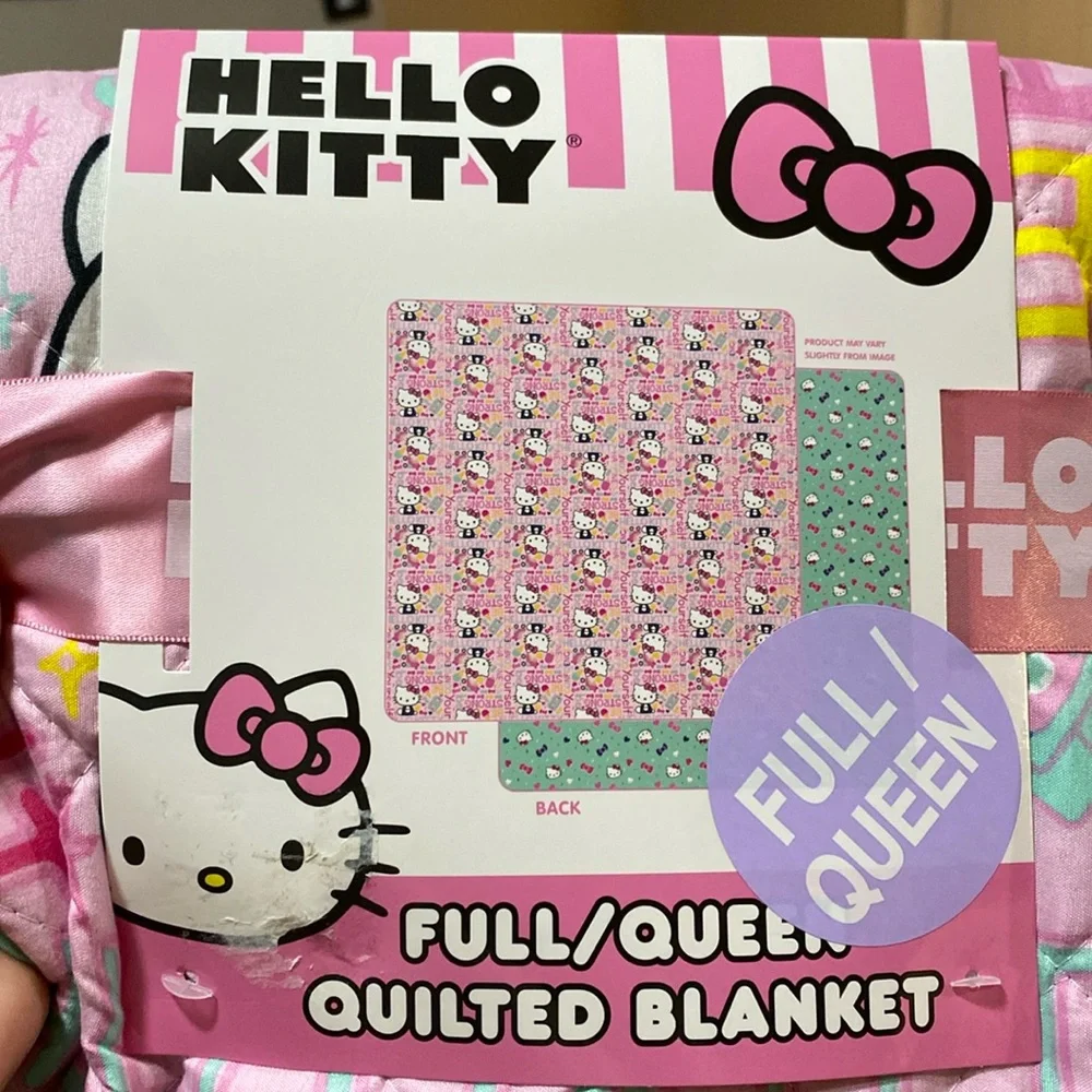 Hello Kitty Quilted Blanket Full/Queen